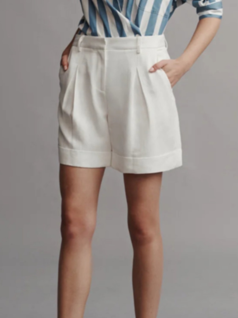 TWP Luxury Linen Organic Cotton Thompson Shirt in Alabaster or Bone Sz 8